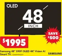 Harvey Norman Samsung 48" 590F OLED 4K* Vision Al Smart TV offer