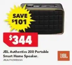 Harvey Norman JBL Authentics 200 Portable Smart Home Speaker offer