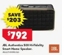Harvey Norman JBL Authentics 500 Hi-Fidelity Smart Home Speaker offer