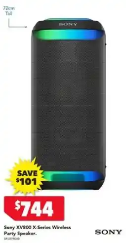 Harvey Norman Sony XV800 X-Series Wireless Party Speaker offer