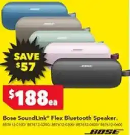 Harvey Norman BOSE Soundlink Flex Bluetooth Speaker offer