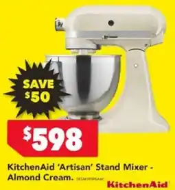 Harvey Norman KitchenAid 'Artisan' Stand Mixer offer