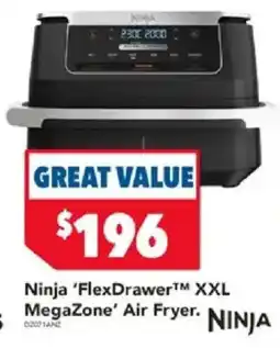 Harvey Norman Ninja 'FlexDrawer™ XXL MegaZone' Air Fryer offer