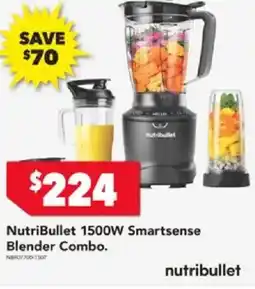 Harvey Norman NutriBullet 1500W Smartsense Blender Combo offer