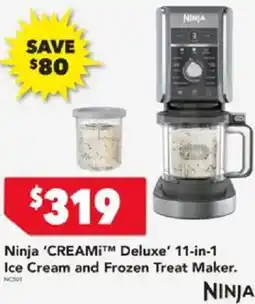 Harvey Norman Ninja 'CREAMi™ Deluxe' 11-in-1 Ice Cream and Frozen Treat Maker offer