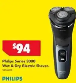 Harvey Norman Philips Series 3000 Wet & Dry Electric Shaver offer