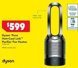 Harvey Norman Dyson 'Pure Hot+Cool Link Purifier Fan Heater offer