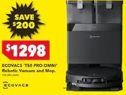 Harvey Norman ECOVACS 'T50 PRO OMNI Robotic Vacuum and Mop offer