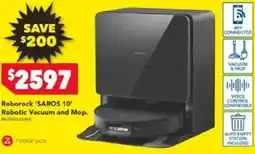 Harvey Norman Roborock 'SAROS 10' Robotic Vacuum and Mop offer