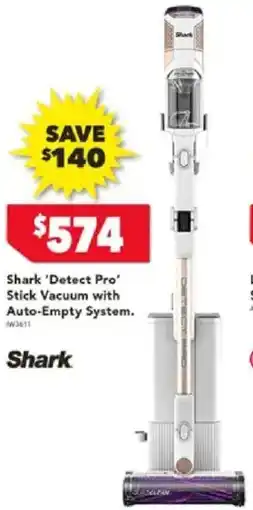 Harvey Norman Shark 'Detect Pro' Stick Vacuum with Auto-Empty System offer