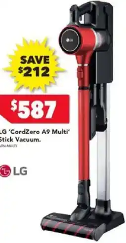Harvey Norman LG 'CordZero A9 Multi Stick Vacuum offer