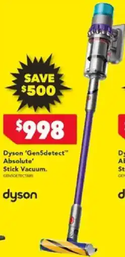 Harvey Norman Dyson 'Gen5detect Absolute' Stick Vacuum offer