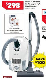 Harvey Norman Miele 'Compact C1 Young Style' Eco Vacuum offer