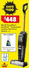Harvey Norman Bissell 'CrossWave OmniFind Professional' Cordless Hard Floor Cleaner offer