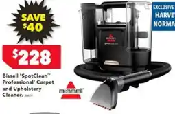 Harvey Norman Bissell 'spotclean™ professional' carpet and upholstery cleaner offer