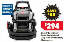 Harvey Norman Bissell 'SpotClean" Turbo Professional' Carpet and Upholstery Cleaner. offer