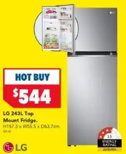 Harvey Norman LG Top Mount Fridge offer