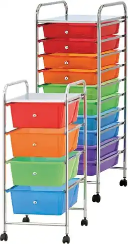 Cheap as Chips Storage Trolley Multi Colour Black or White offer