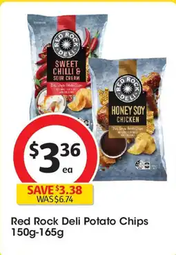 Coles Red Rock Deli Potato Chips offer