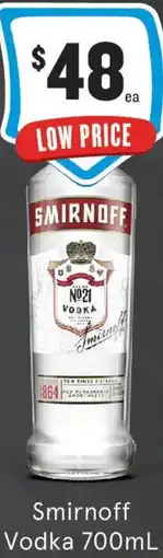 IGA Liquor Smirnoff Vodka offer