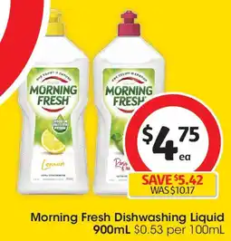 Coles Morning Fresh Dishwashing Liquid offer