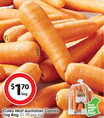 Coles Coles West Australian Carrots offer