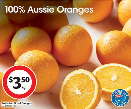 Coles Australian Navel Oranges offer