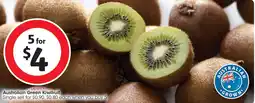Coles Australian Green Kiwifruit offer