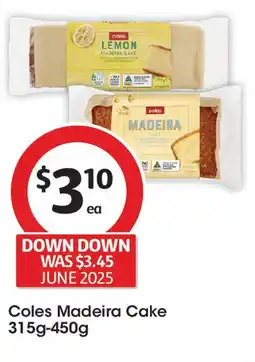 Coles Coles Madeira Cake offer
