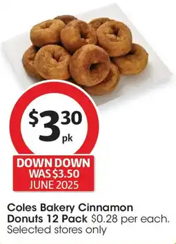 Coles Coles Bakery Cinnamon Donuts offer