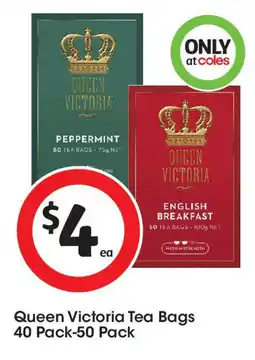 Coles Queen Victoria Tea Bags offer