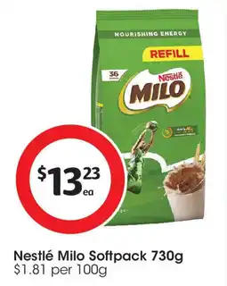 Coles Nestlé Milo Softpack offer