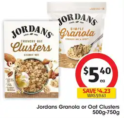 Coles Jordans Granola or Oat Clusters offer
