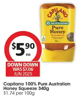 Coles Capilano 100% Pure Australian Honey Squeeze offer