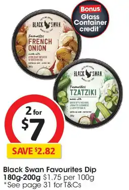 Coles Black Swan Favourites Dip offer