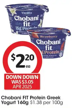 Coles Chobani FIT Protein Greek Yogurt offer