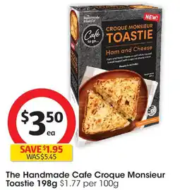 Coles The Handmade Cafe Croque Monsieur Toastie offer