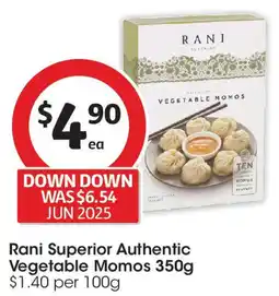 Coles Rani Superior Authentic Vegetable Momos offer