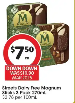 Coles Streets Dairy Free Magnum Sticks offer