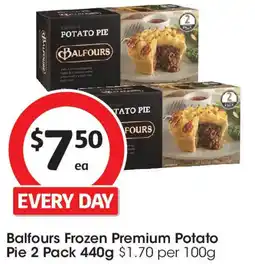 Coles Balfours Frozen Premium Potato Pie offer