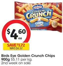 Coles Birds Eye Golden Crunch Chips offer