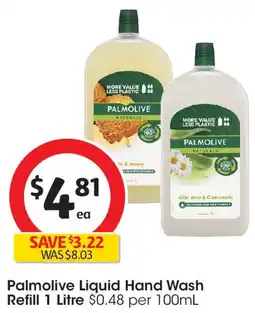 Coles Palmolive Liquid Hand Wash Refill offer