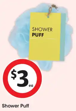 Coles Shower Puff offer