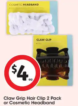 Coles Claw Grip Hair Clip or Cosmetic Headband offer