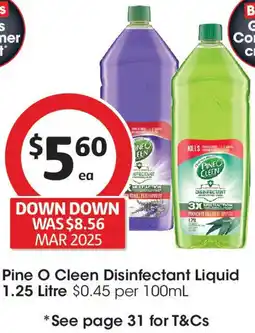 Coles Pine O Cleen Disinfectant Liquid offer