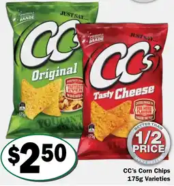 Friendly Grocer CC's Corn Chips Varieties offer