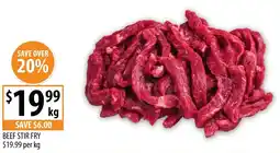 Supabarn Beef stir fry offer