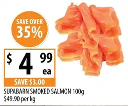 Supabarn Supabarn smoked salmon offer