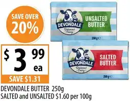 Supabarn Devondale butter salted and unsalted offer