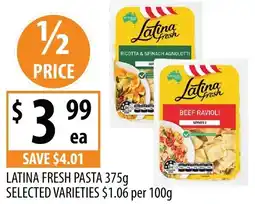 Supabarn Latina fresh pasta selected varieties offer